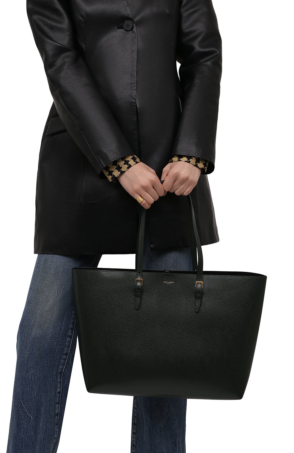 Сумка-шопер east/west medium  SAINT LAURENT, арт. 604309/H3Z0W, фото 2