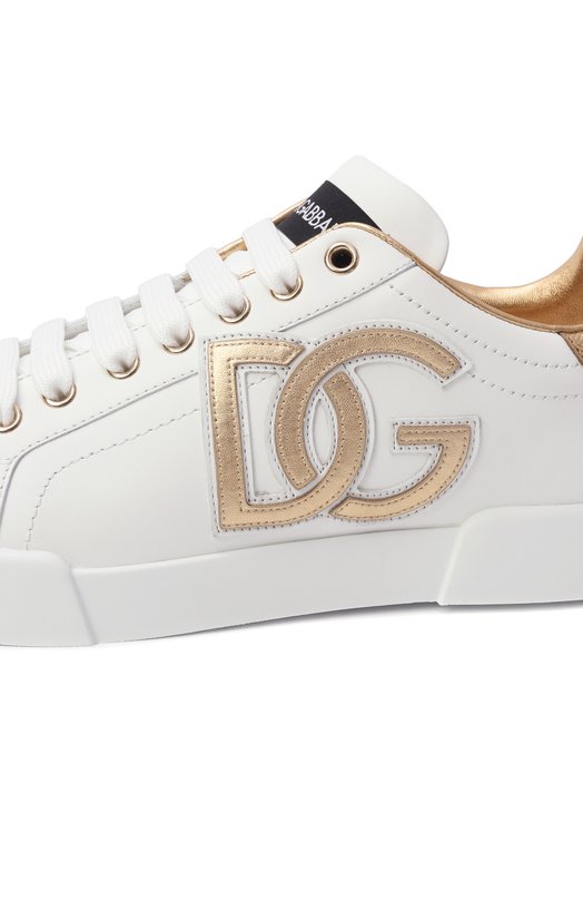 Кожаные кеды Portofino Dolce & Gabbana CK2331/AD780 Белый  CK2331/AD780 Фото 7