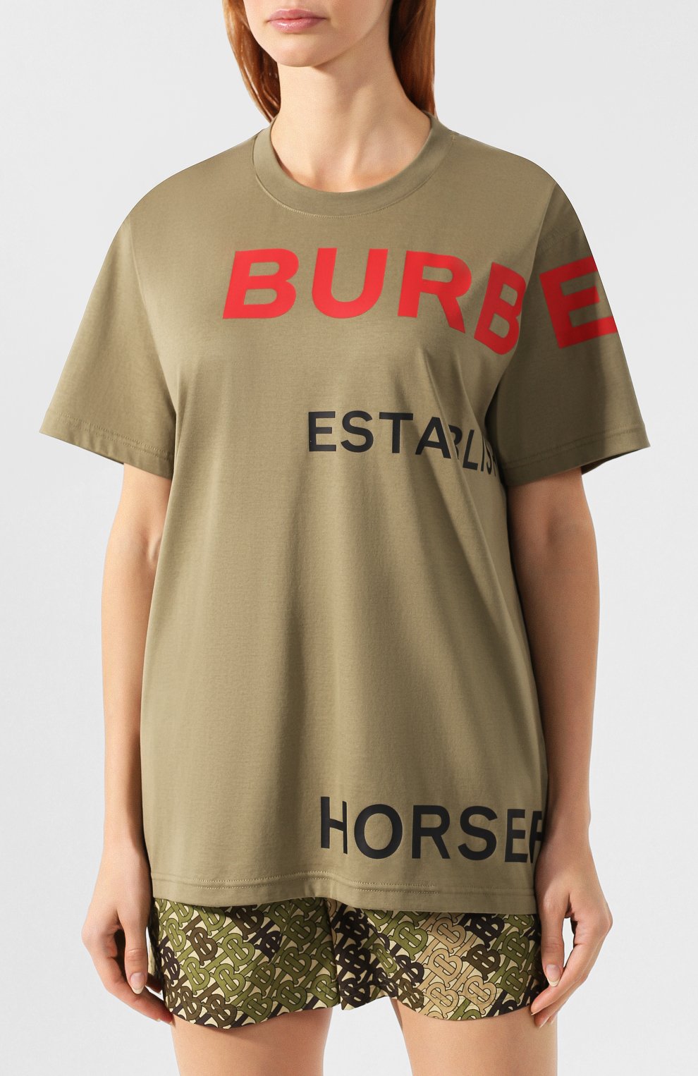Хлопковая футболка BURBERRY, арт. 8015326, фото 3