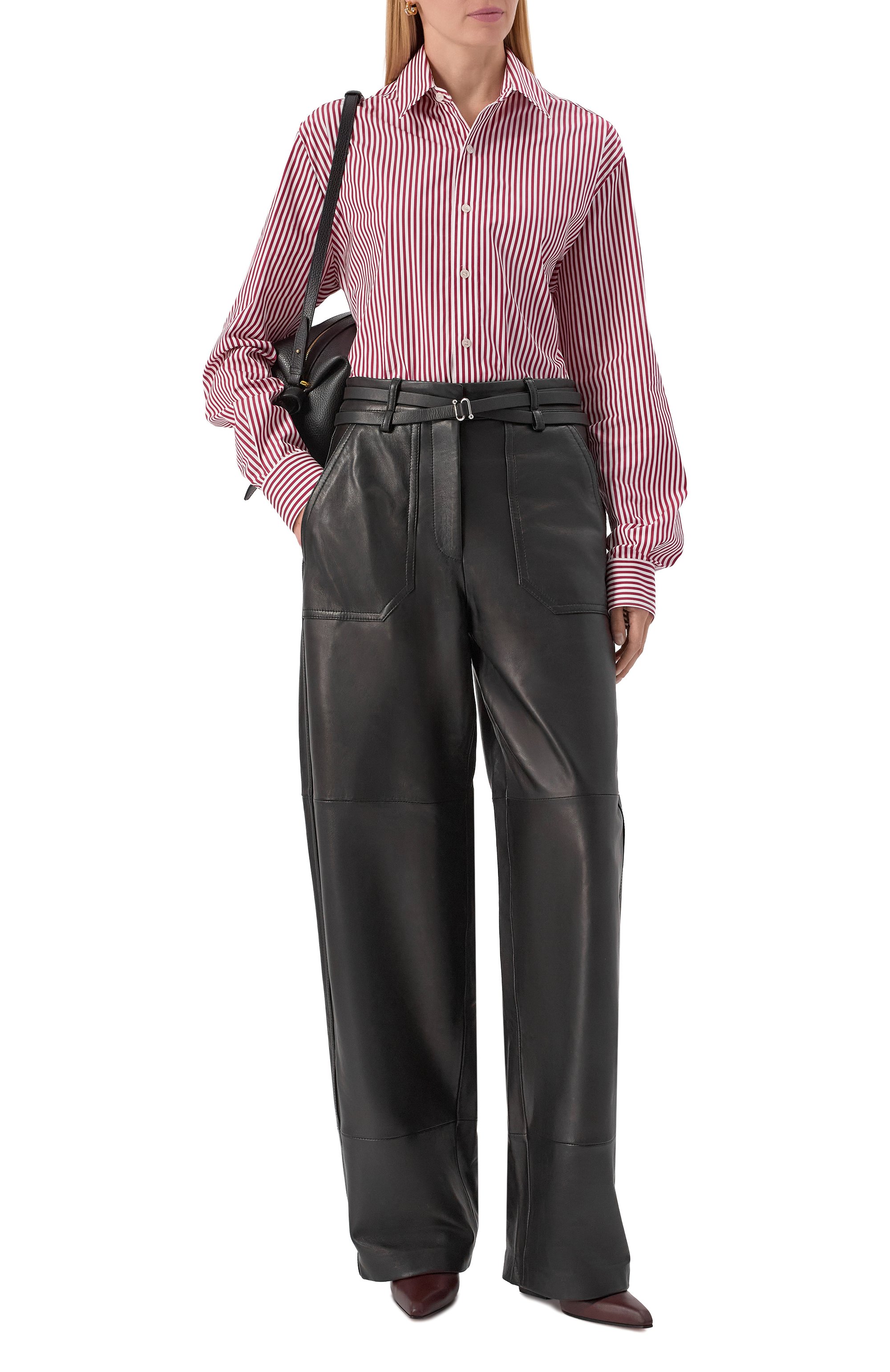 Кожаные брюки SPORTMAX, арт. GARB0, фото 2