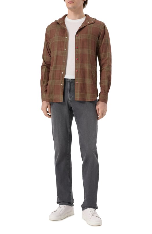 Льняная рубашка Kiton UMCMARH0926910 Коричневый  UMCMARH0926910 Фото 2