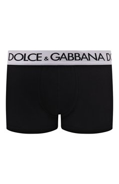 Мужские хлопковые боксеры DOLCE & GABBANA черного цвета, арт. M4B97J/0NN97 | Фото 1 (Кросс-КТ: бельё; Материал сплава: Проставлено; Нос: Не проставлено; Материал внешний: Хлопок; Мужское Кросс-КТ: Трусы)