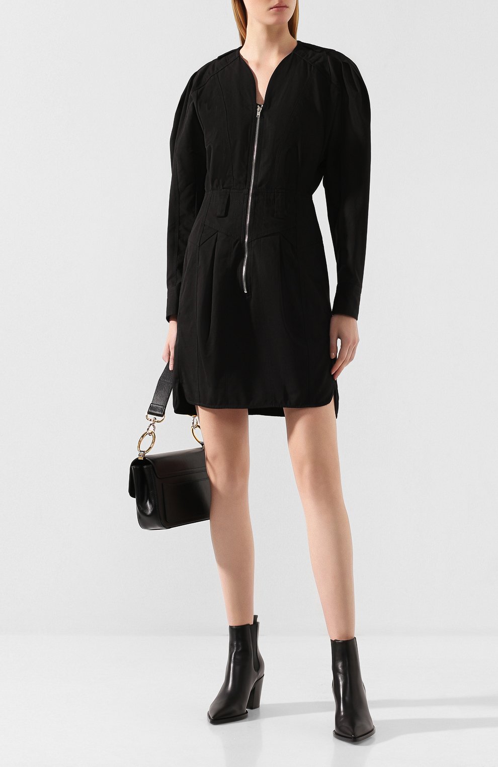 Хлопковое платье ISABEL MARANT, арт. R01479-19A014I/H0NEY, фото 2