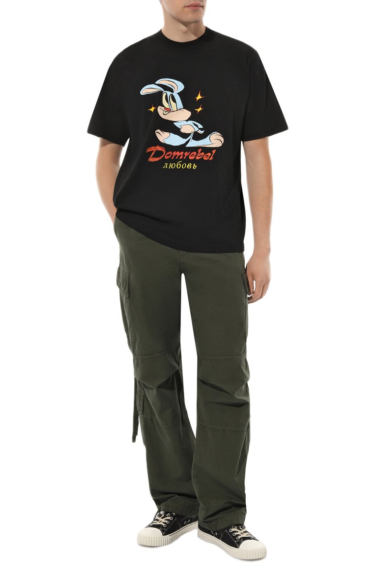 Хлопковая футболка DOMREBEL, арт. BUNNY L0VE/T-SHIRT, фото 1