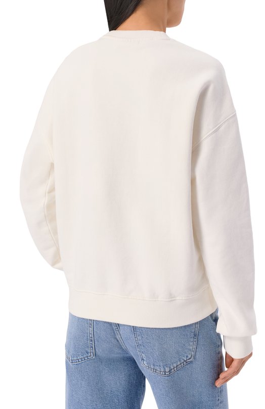 Хлопковый свитшот MC2 Saint Barth STDW001-03659I/STARDUST W Белый  STDW001-03659I/STARDUST W Фото 4