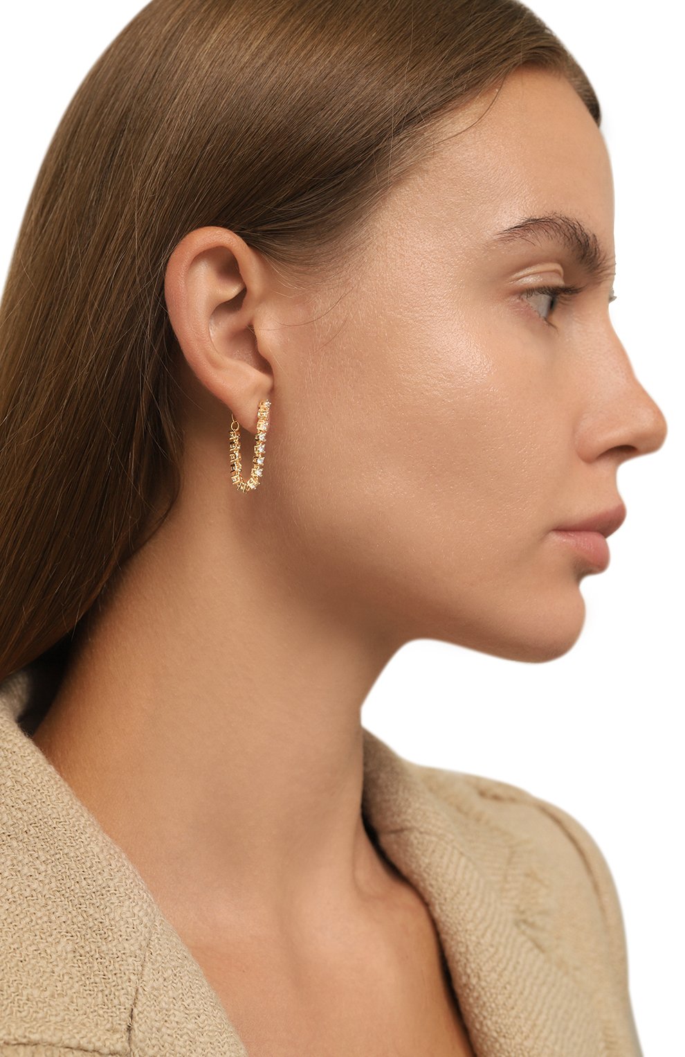 Серьги LUV AJ золотого цвета по цене 6145 руб., арт. SM21-E-BCS-G, фото 2 Серьги LUV AJ, арт. SM21-E-BCS-G, фото 2