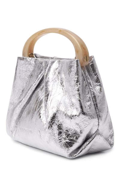 Сумка DRIES VAN NOTEN серебряного цвета по цене 113000 руб., арт. 011524/0207, фото 4 Сумка DRIES VAN NOTEN, арт. 011524/0207, фото 4