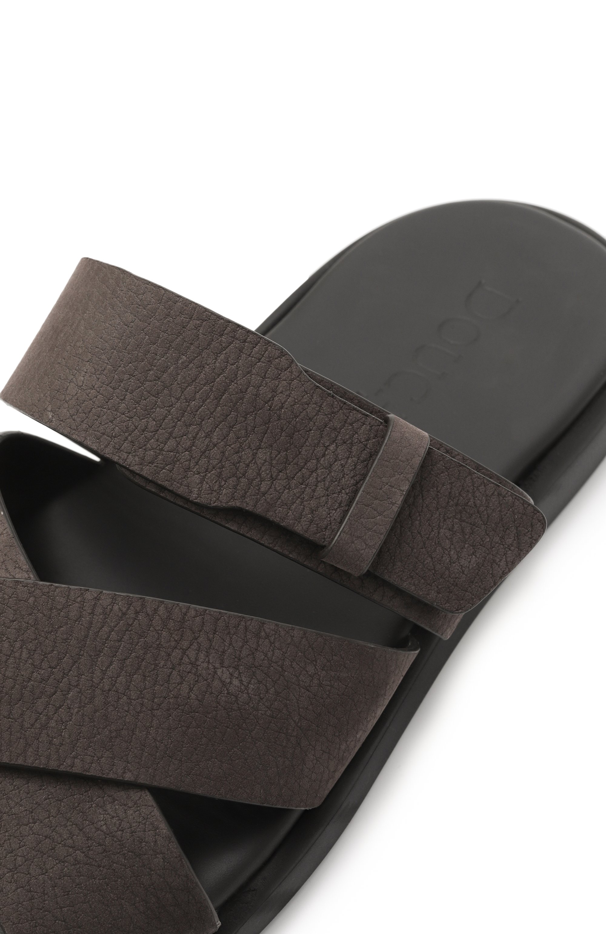 Шлепанцы из нубука DOUCAL'S, арт. DU3299MYK0UF249N, фото 7