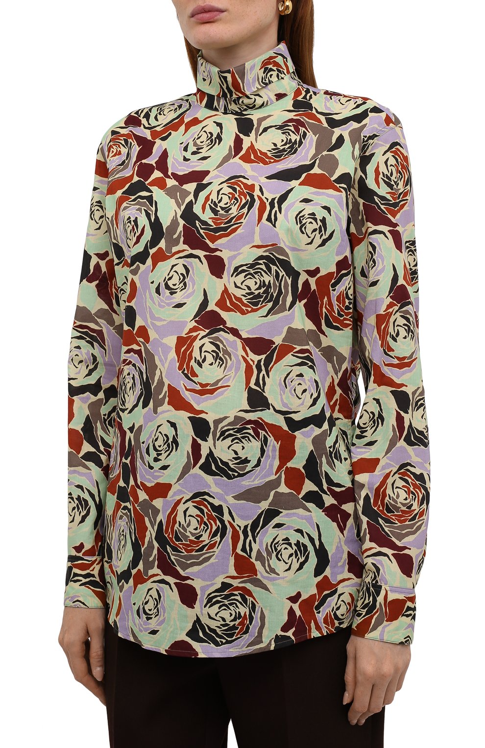 Хлопковая блузка DRIES VAN NOTEN, арт. 212-030777-3076, фото 3