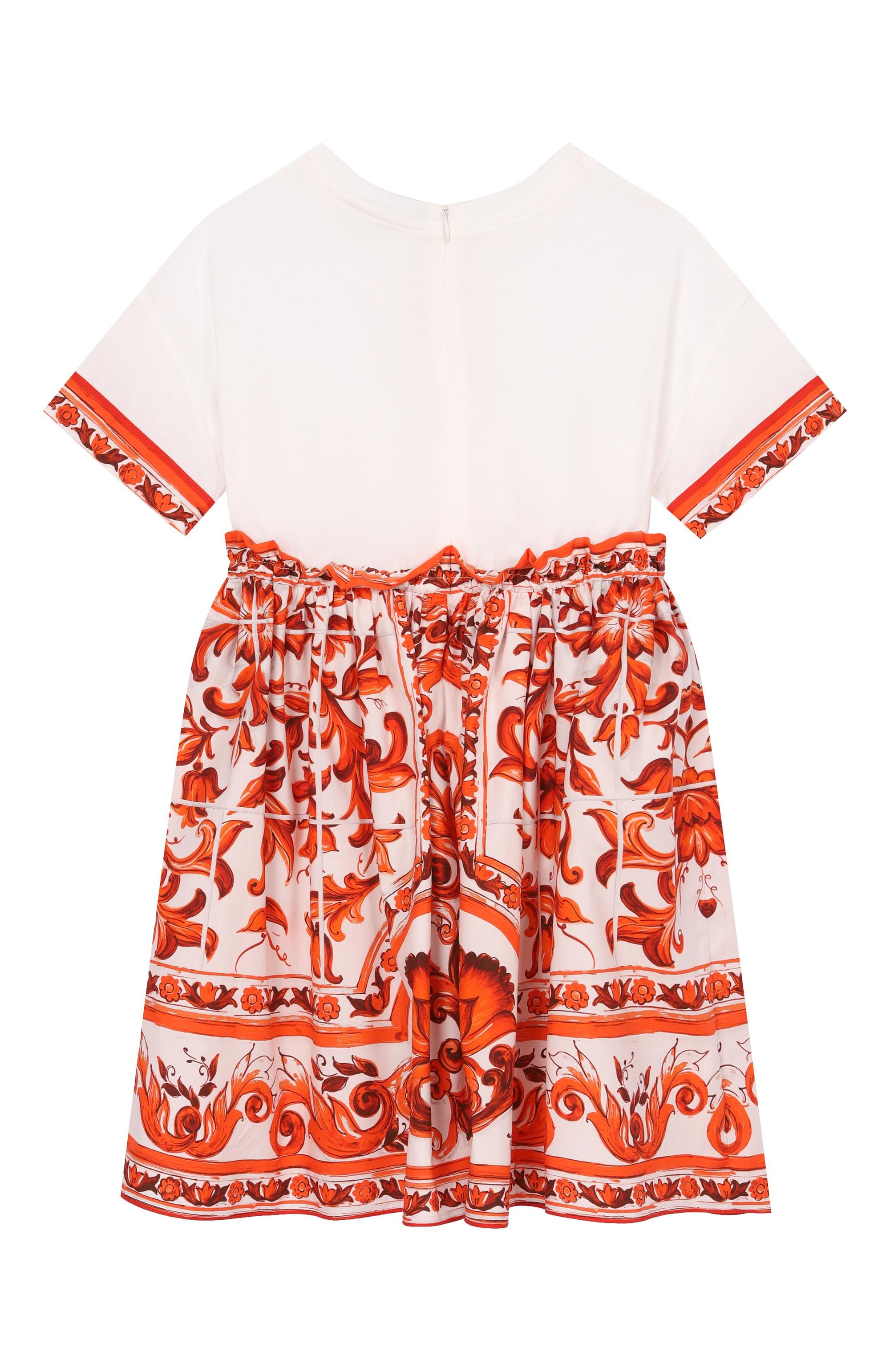 Хлопковое платье DOLCE & GABBANA, арт. L5JDBF/G7P4G, фото 2