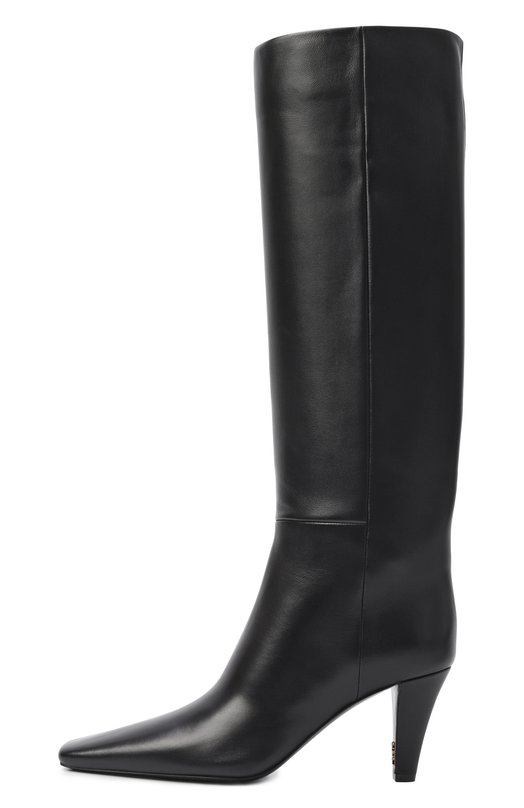 Кожаные сапоги Jill 75 Saint Laurent 839749/AAE6W Чёрный  839749/AAE6W Фото 4