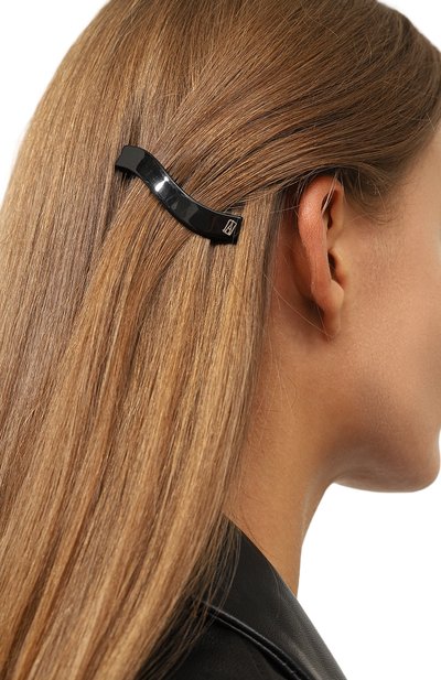 Заколка для волос ALEXANDRE DE PARIS черного цвета по цене 5860 руб., арт. ATB-18108-03 N, фото 2 Заколка для волос ALEXANDRE DE PARIS, арт. ATB-18108-03 N, фото 2