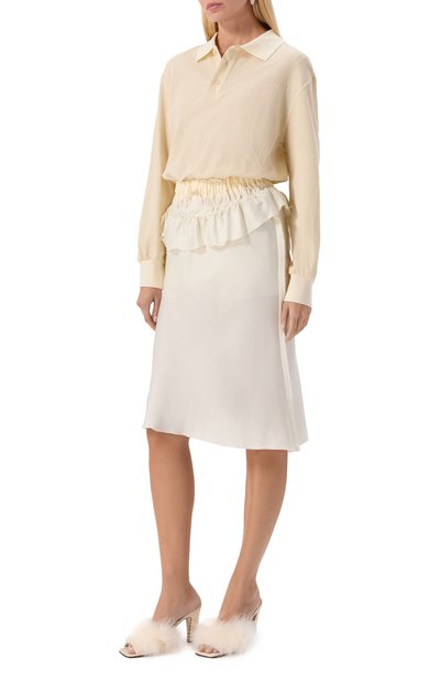 Текстильные мюли MAISON MARGIELA кремового цвета по цене 93150 руб., арт. S58WP0270/P6229, фото 3 Текстильные мюли MAISON MARGIELA, арт. S58WP0270/P6229, фото 3