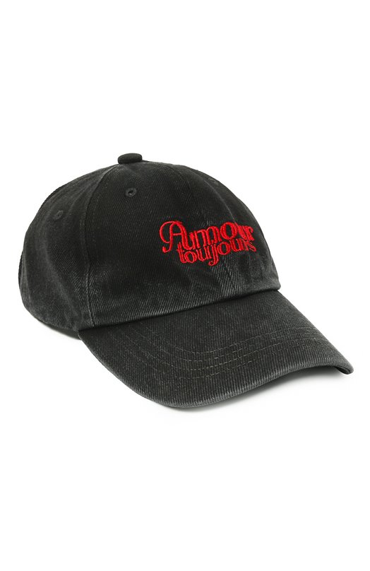 Хлопковая бейсболка Carne Bollente SS24CAP0102 Чёрный SS24CAP0102