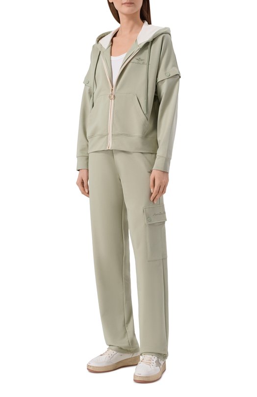 Хлопковый костюм Aeronautica Militare TF0105DF00671 Хаки TF0105DF00671