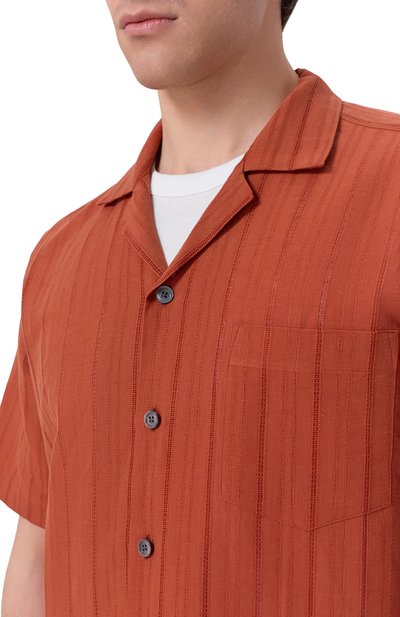 Рубашка изо льна и хлопка BOSS CAMEL, арт. 50560318, фото 5