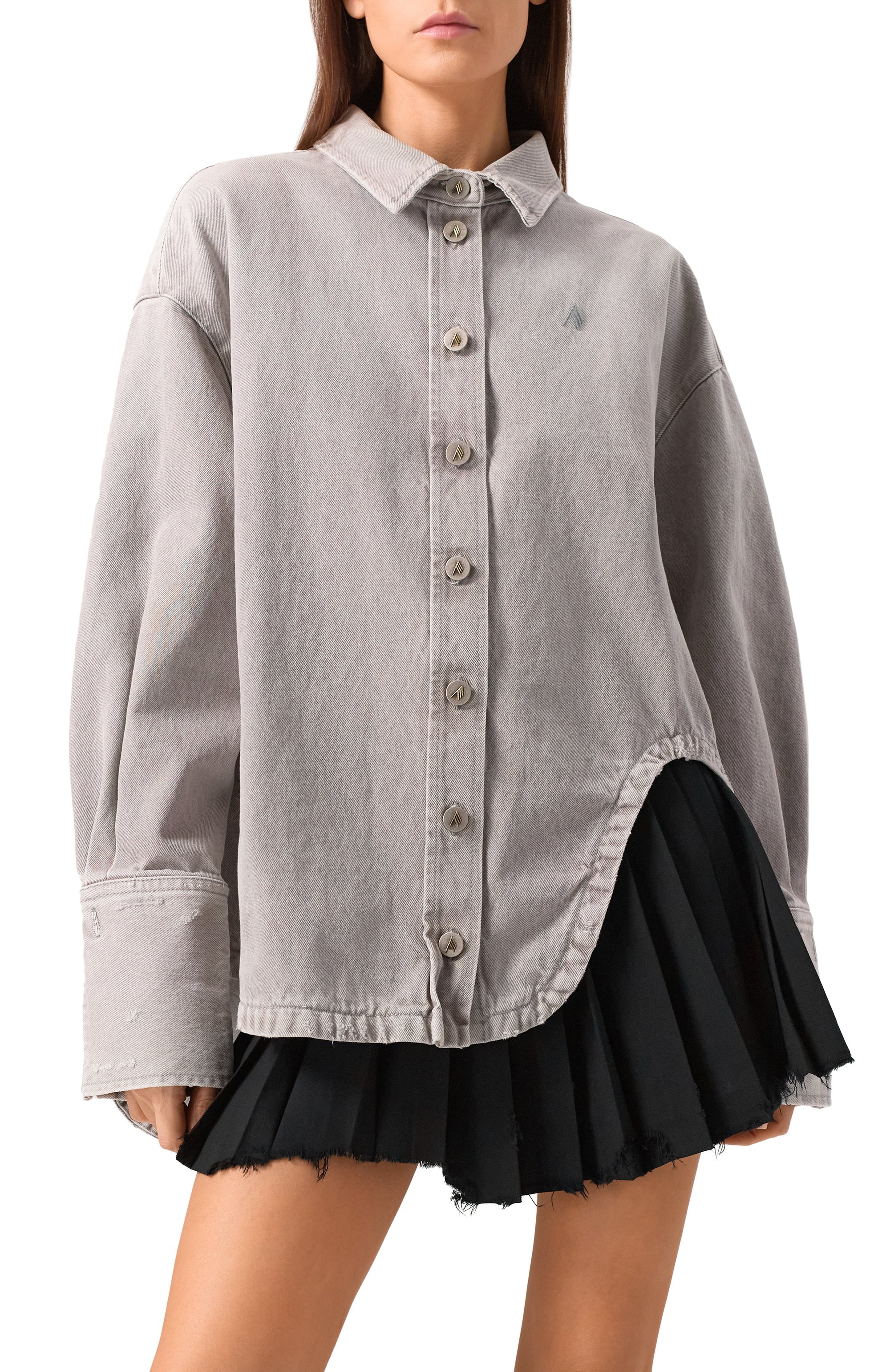 Джинсовая рубашка THE ATTICO, арт. 247WCB68_, фото 3