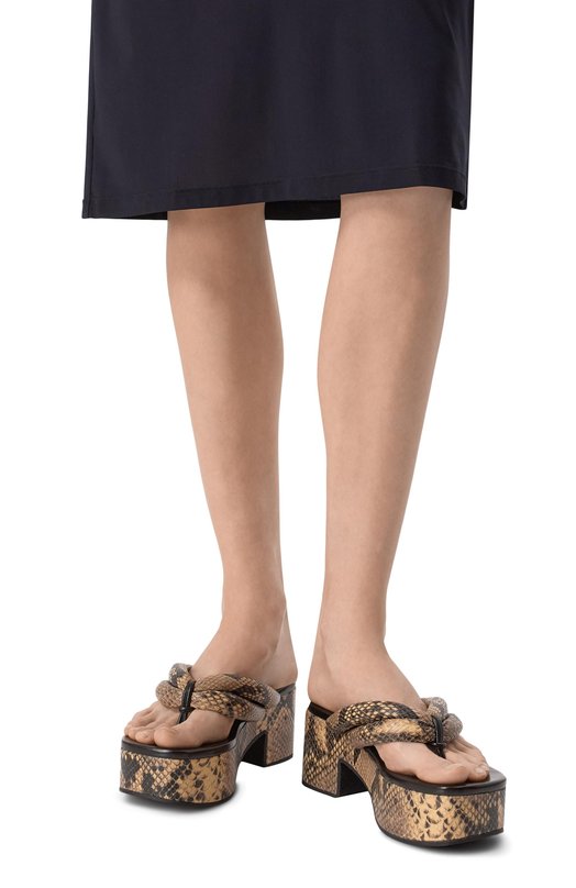 Кожаные сабо Dries Van Noten WS251/1542/397 Бежевый  WS251/1542/397 Фото 3