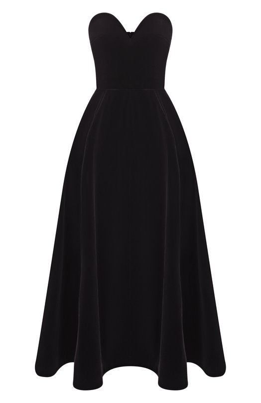 Бархатное платье Vika Gazinskaya SS26-13251-046 Чёрный SS26-13251-046