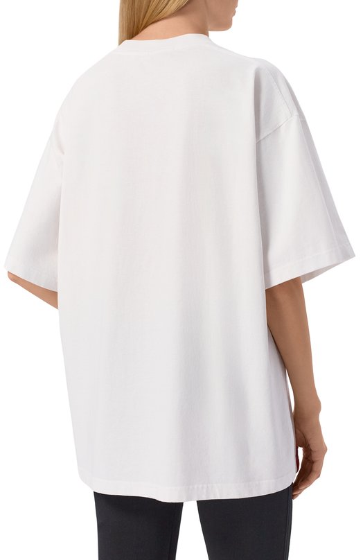 Хлопковая футболка Alexander Wang UCC2261891 Белый  UCC2261891 Фото 4