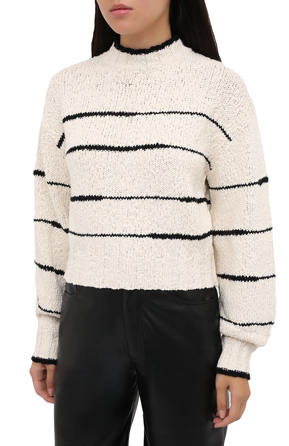 Хлопковый свитер PROENZA SCHOULER WHITE LABEL, арт. WL2037447-KC080, фото 3