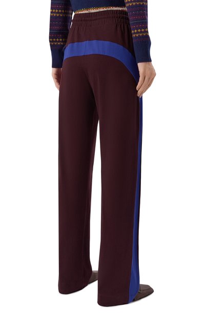 Хлопковые брюки DRIES VAN NOTEN бордового цвета по цене 57550 руб., арт. 011113/4603, фото 4 Хлопковые брюки DRIES VAN NOTEN, арт. 011113/4603, фото 4