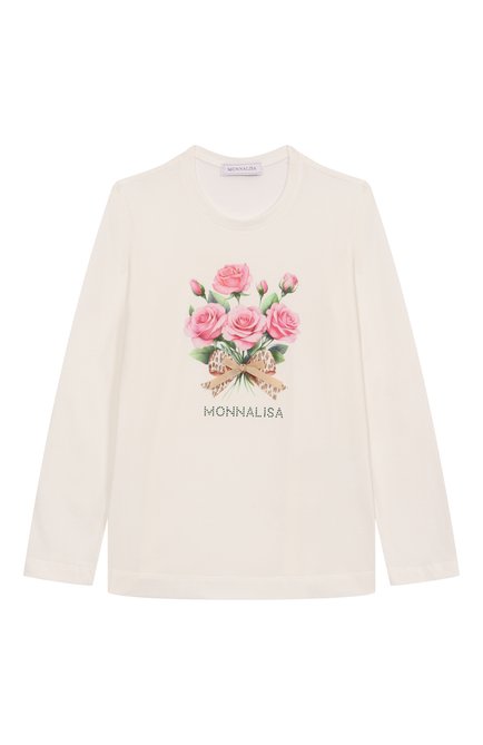 Хлопковый лонгслив MONNALISA, арт. 11F628