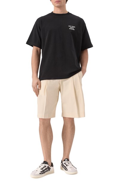 Хлопковая футболка DROLE DE MONSIEUR, арт. PERM-TS203-C0002-BL, фото 2