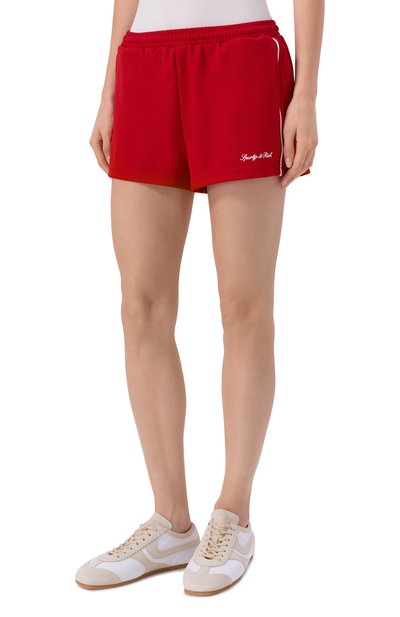 Шорты SPORTY AND RICH красного цвета по цене 24300 руб., арт. SH061710326RE33, фото 3 Шорты SPORTY AND RICH, арт. SH061710326RE33, фото 3
