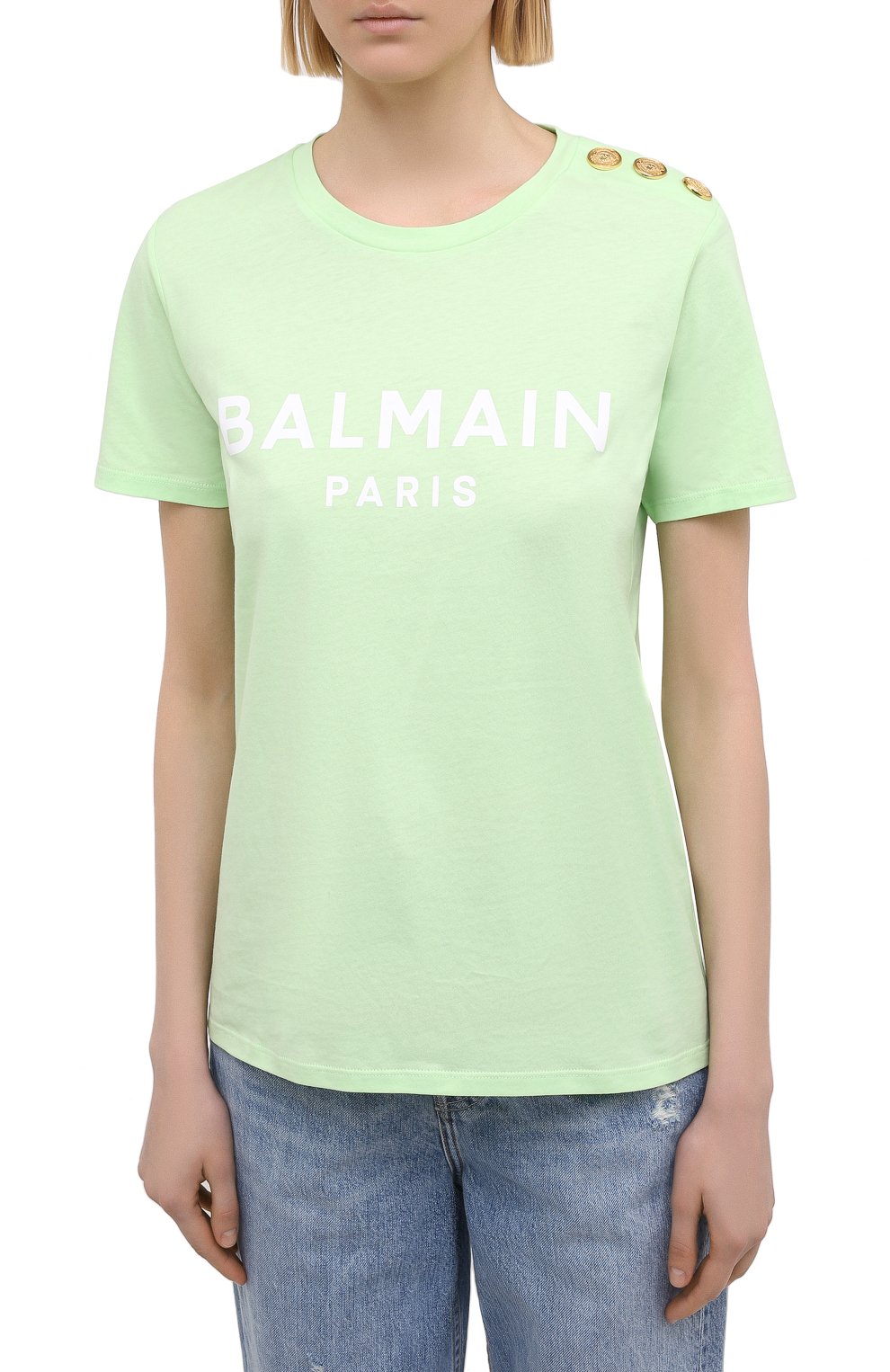 Хлопковая футболка BALMAIN, арт. VF11350/B001, фото 3