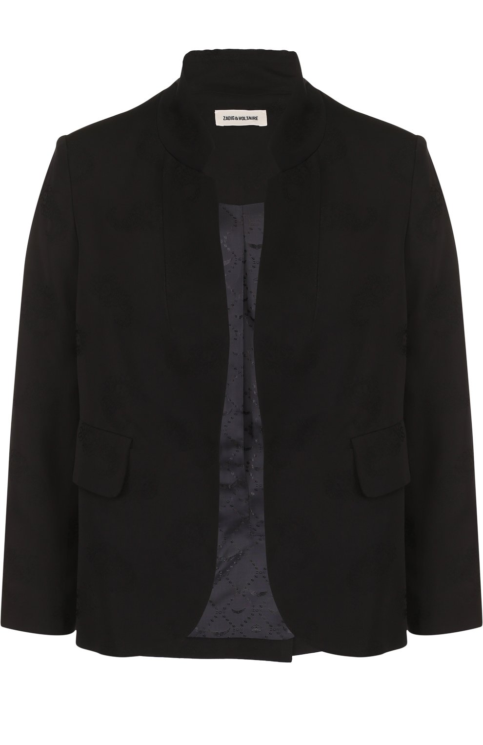 Однотонный жакет из вискозы с укороченным рукавом ZADIG AND VOLTAIRE, арт. SGCA0206F, фото 1