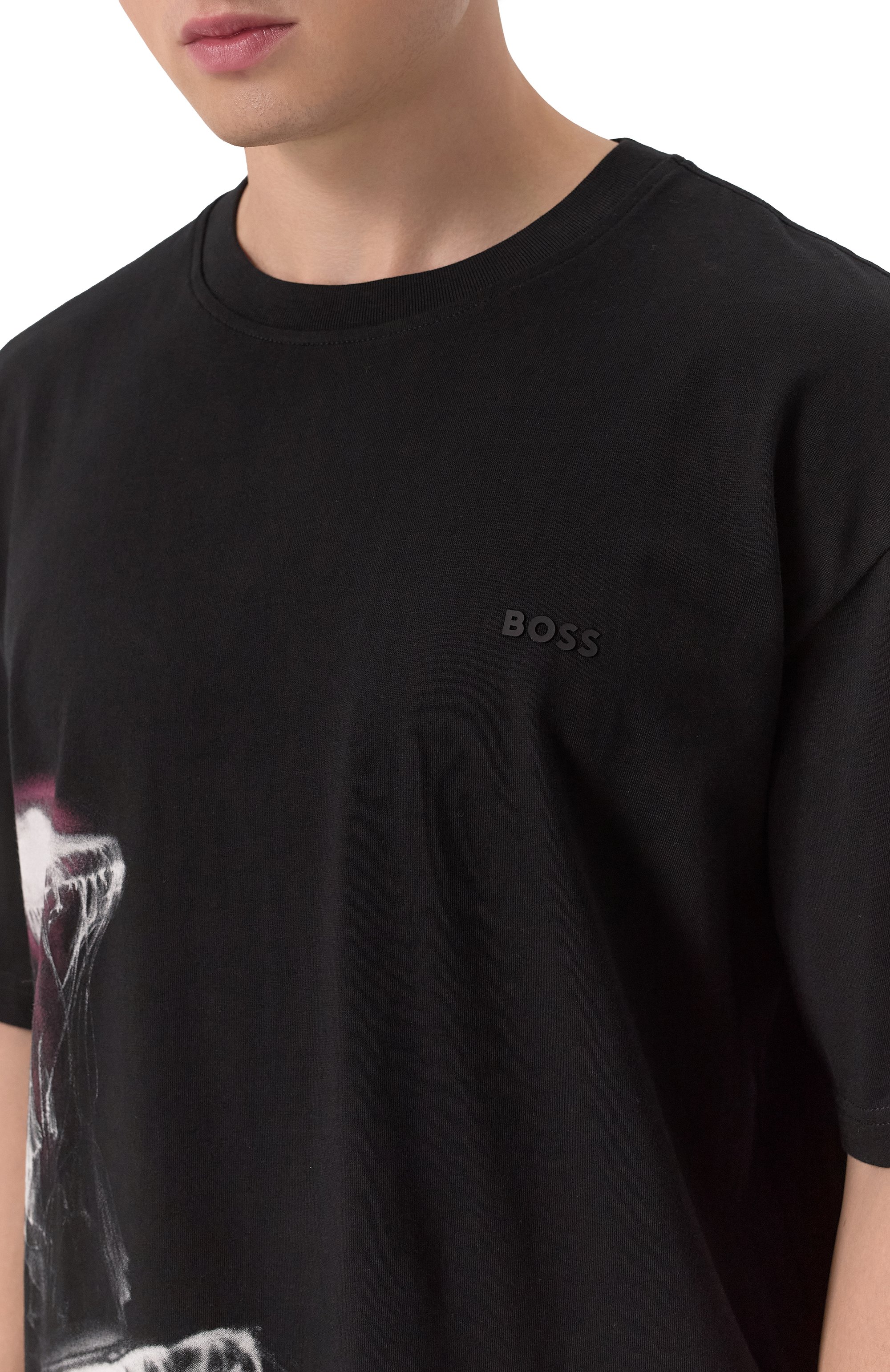 Хлопковая футболка BOSS ORANGE, арт. 50541099, фото 5