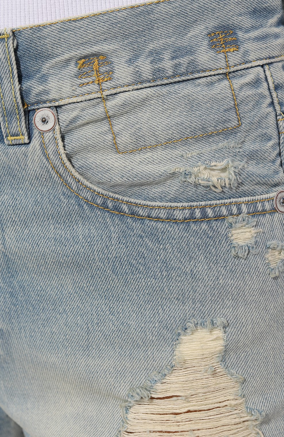 Джинсовые мини-шорты с потертостями R13, арт. R13W0190-476, фото 5