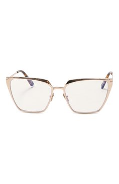 Женские оправа TOM FORD золотого цвета, арт. TF5945-B 028 | Фото 3 (Нос: Не проставлено; Региональные ограничения белый список (Axapta Mercury): Не проставлено; Тип очков: Оправа; Материал: Металл; Очки форма: Квадратные; Оптика Гендер: оптика-женское)