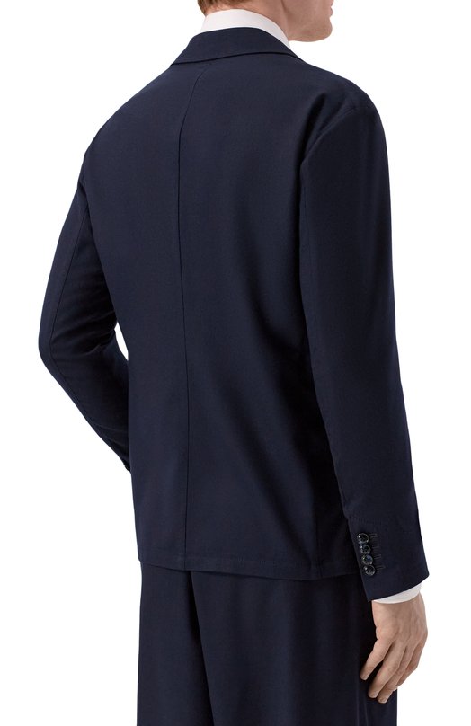 Шерстяной пиджак Giorgio Armani GM003230/TE13592 Синий  GM003230/TE13592 Фото 4