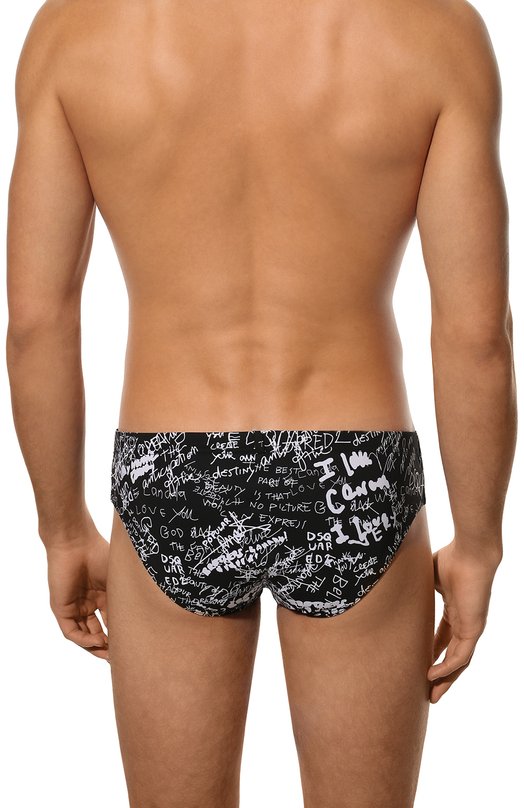 Плавки Dsquared2 D7B354180 Чёрно-белый  D7B354180 Фото 3