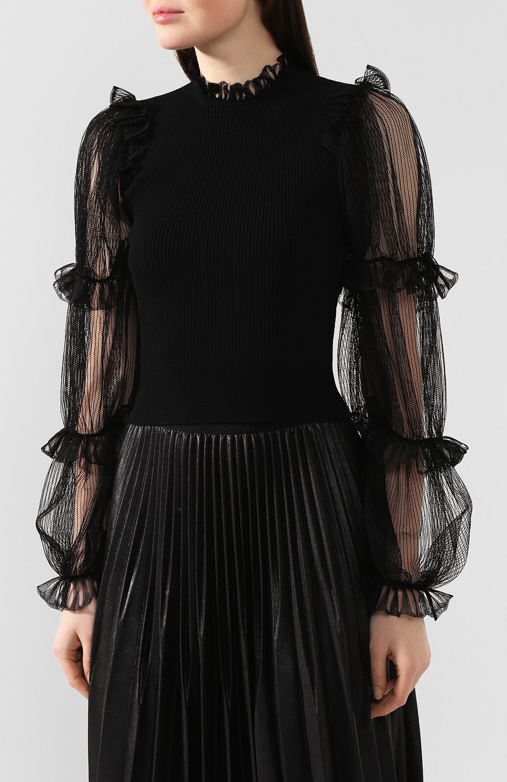 Пуловер из вискозы ALEXANDER MCQUEEN, арт. 610763/Q1AM5, фото 3
