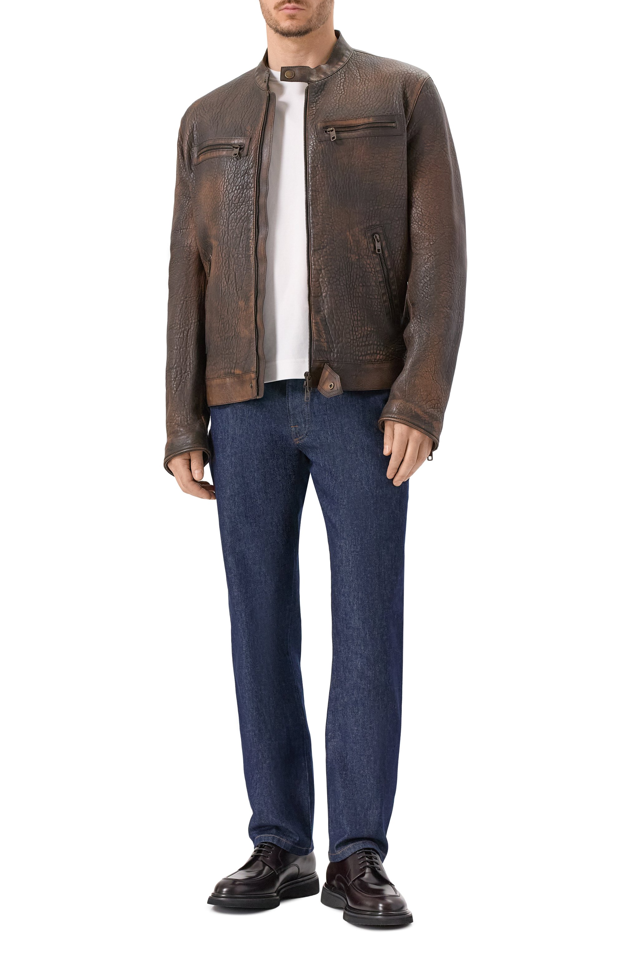 Кожаная куртка DOLCE & GABBANA, арт. G9AZZL/HULXP, фото 2