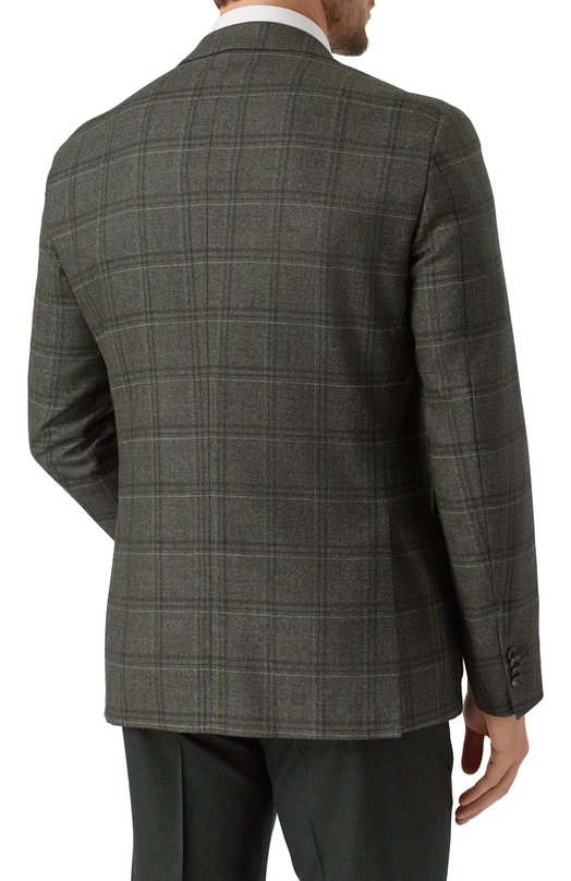 Шерстяной пиджак Corneliani 266002-2616216 Зелёный  266002-2616216 Фото 6