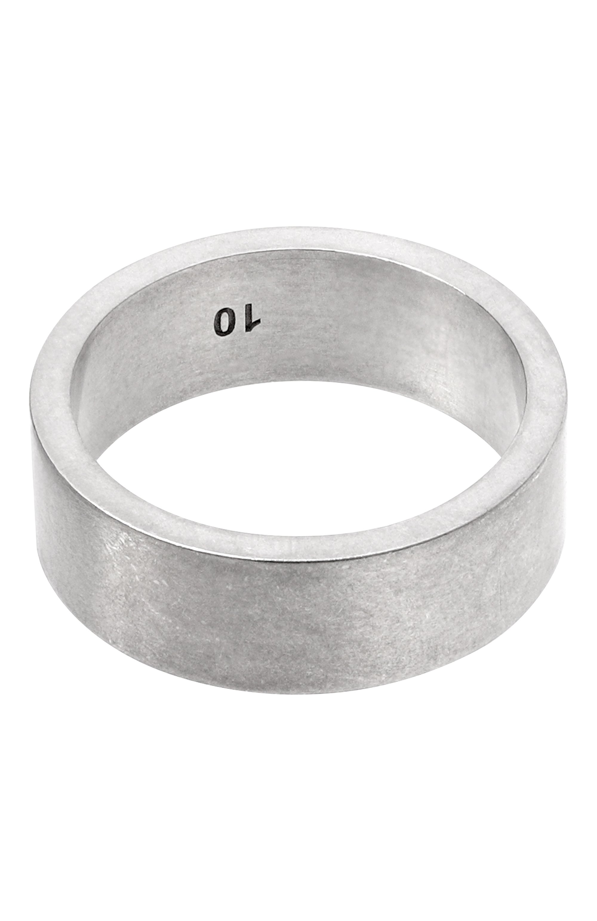 Кольцо MAISON MARGIELA серебряного цвета по цене 53250 руб., арт. SM1UQ0082 SV0158/PALLADIUM, фото 2 Кольцо MAISON MARGIELA, арт. SM1UQ0082 SV0158/PALLADIUM, фото 2