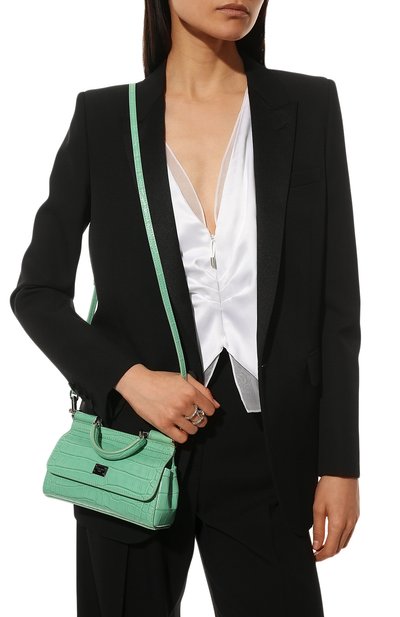 Сумка sicily small из кожи аллигатора DOLCE & GABBANA, арт. BB7116/A2Y14/AMIS, фото 2