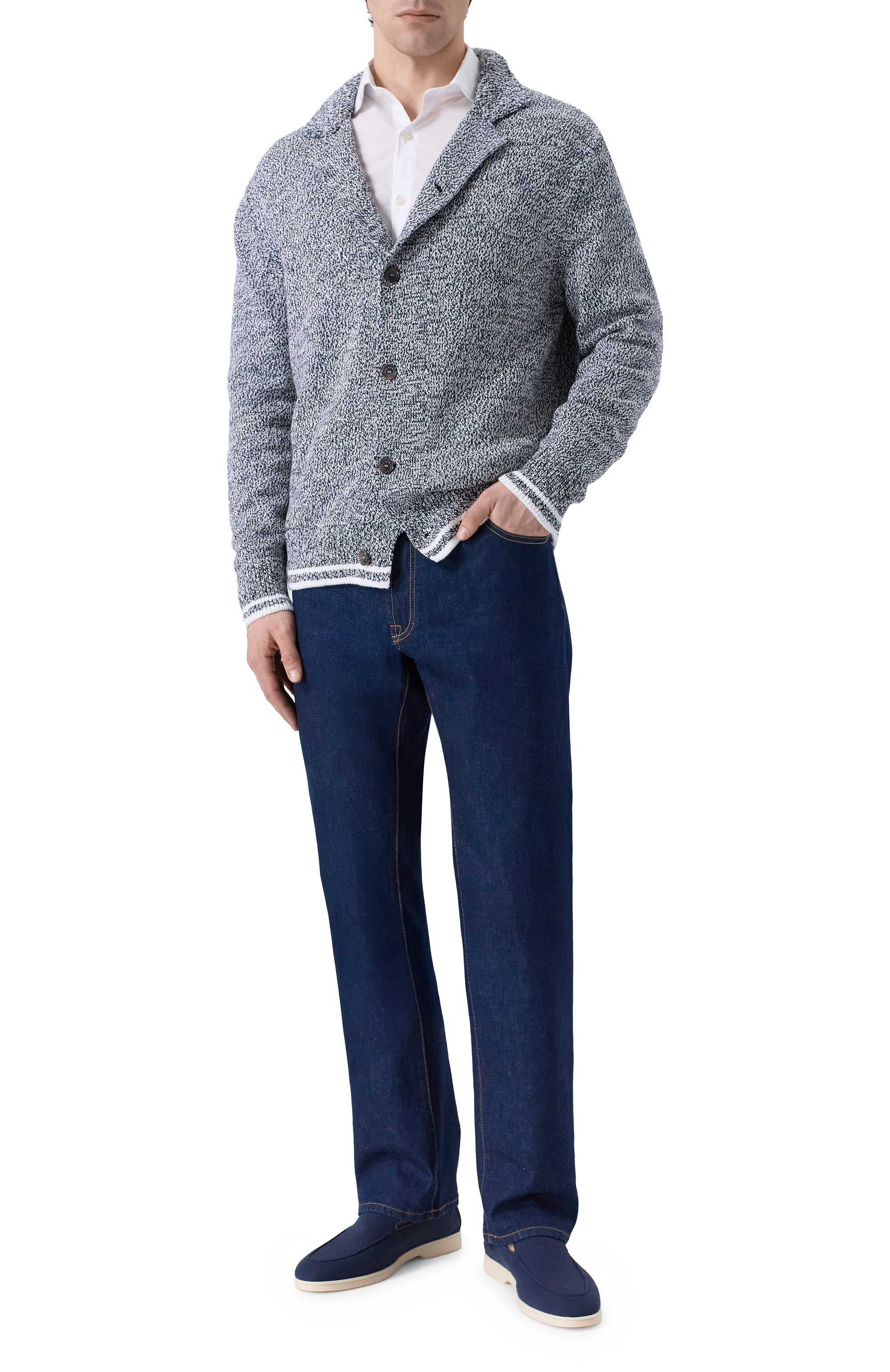 Текстильные лоферы DOUCAL'S, арт. DU3413NWMAPY824G, фото 2