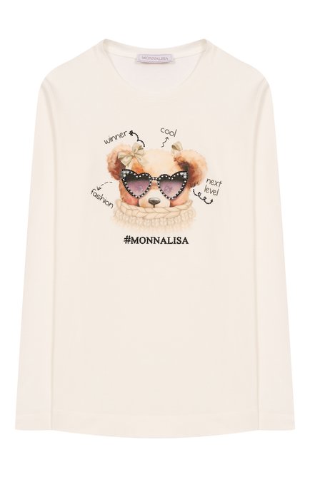 Хлопковый лонгслив MONNALISA, арт. 19F612