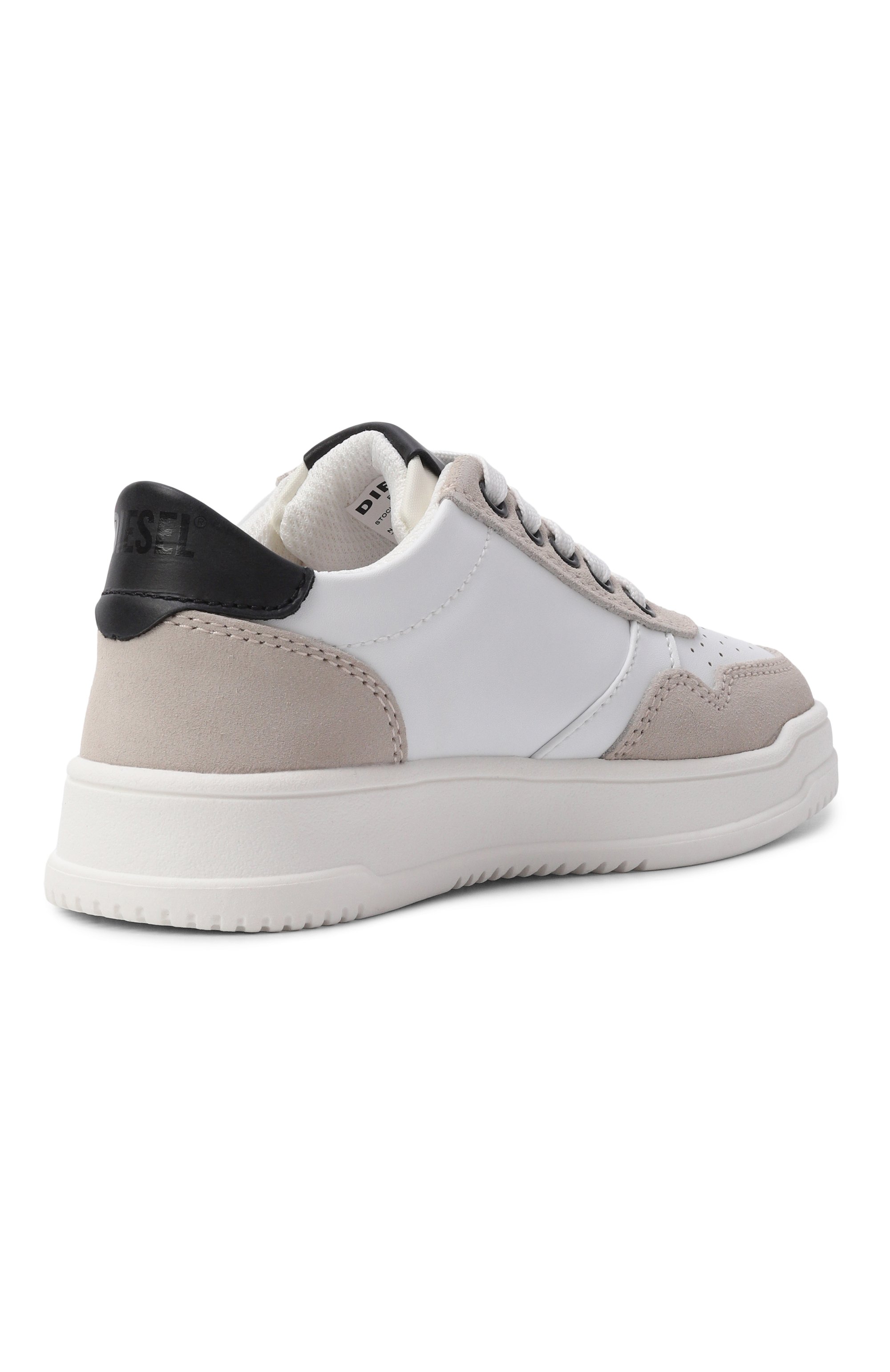 Кожаные кеды s-causcoun DIESEL белого цвета по цене 10750 руб., арт. BC1055/KF021, фото 3 Кожаные кеды s-causcoun DIESEL, арт. BC1055/KF021, фото 3