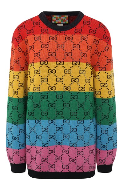Женский пуловер из шерсти и хлопка GUCCI, арт. 662045 XKBYB