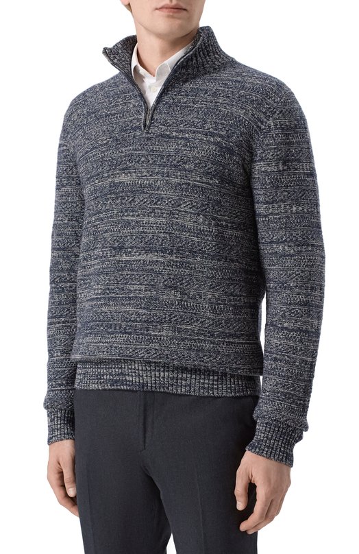 Кашемировый свитер Loro Piana FAN4015 Синий  FAN4015 Фото 3