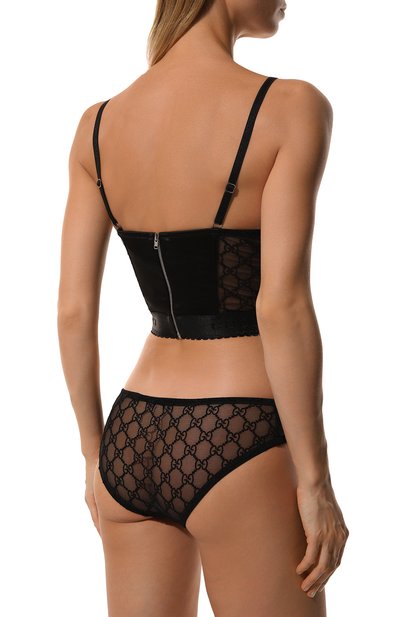 Шелковый корсет GUCCI черного цвета по цене 163500 руб., арт. 712896/XUAFF, фото 3 Шелковый корсет GUCCI, арт. 712896/XUAFF, фото 3