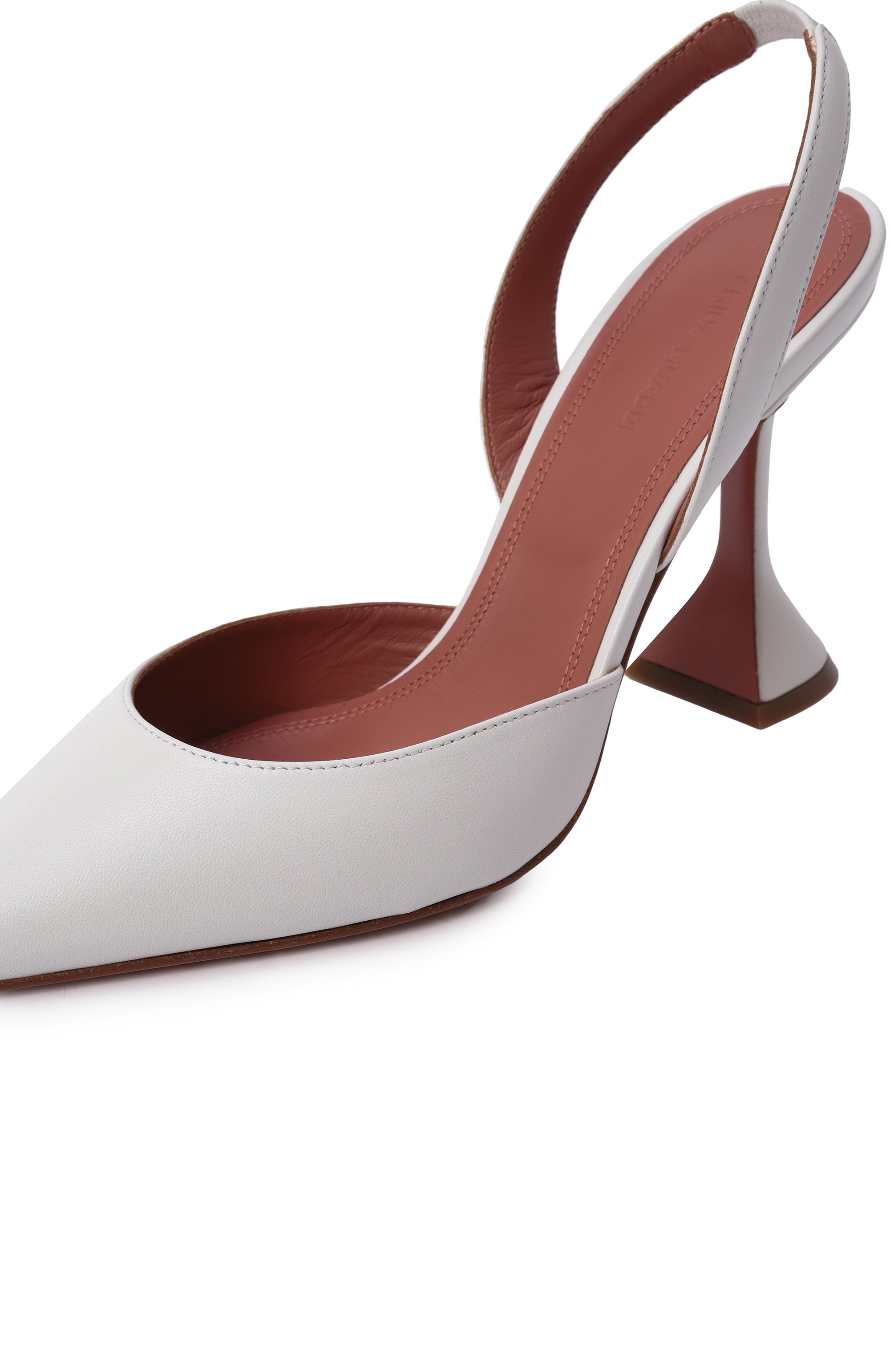 Кожаные туфли holli AMINA MUADDI белого цвета по цене 95500 руб., арт. H0LLI SLING, фото 7 Кожаные туфли holli AMINA MUADDI, арт. H0LLI SLING, фото 7