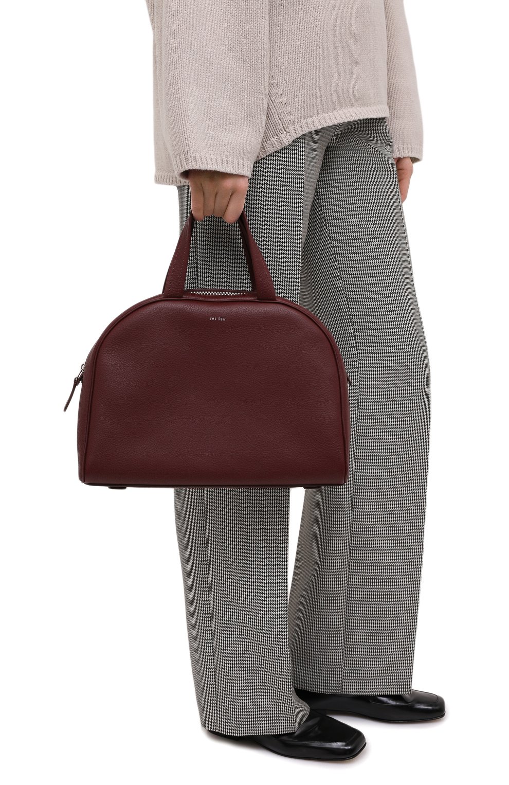 Сумка THE ROW бордового цвета по цене 299500 руб., арт. W1261L129, фото 2 Сумка THE ROW, арт. W1261L129, фото 2