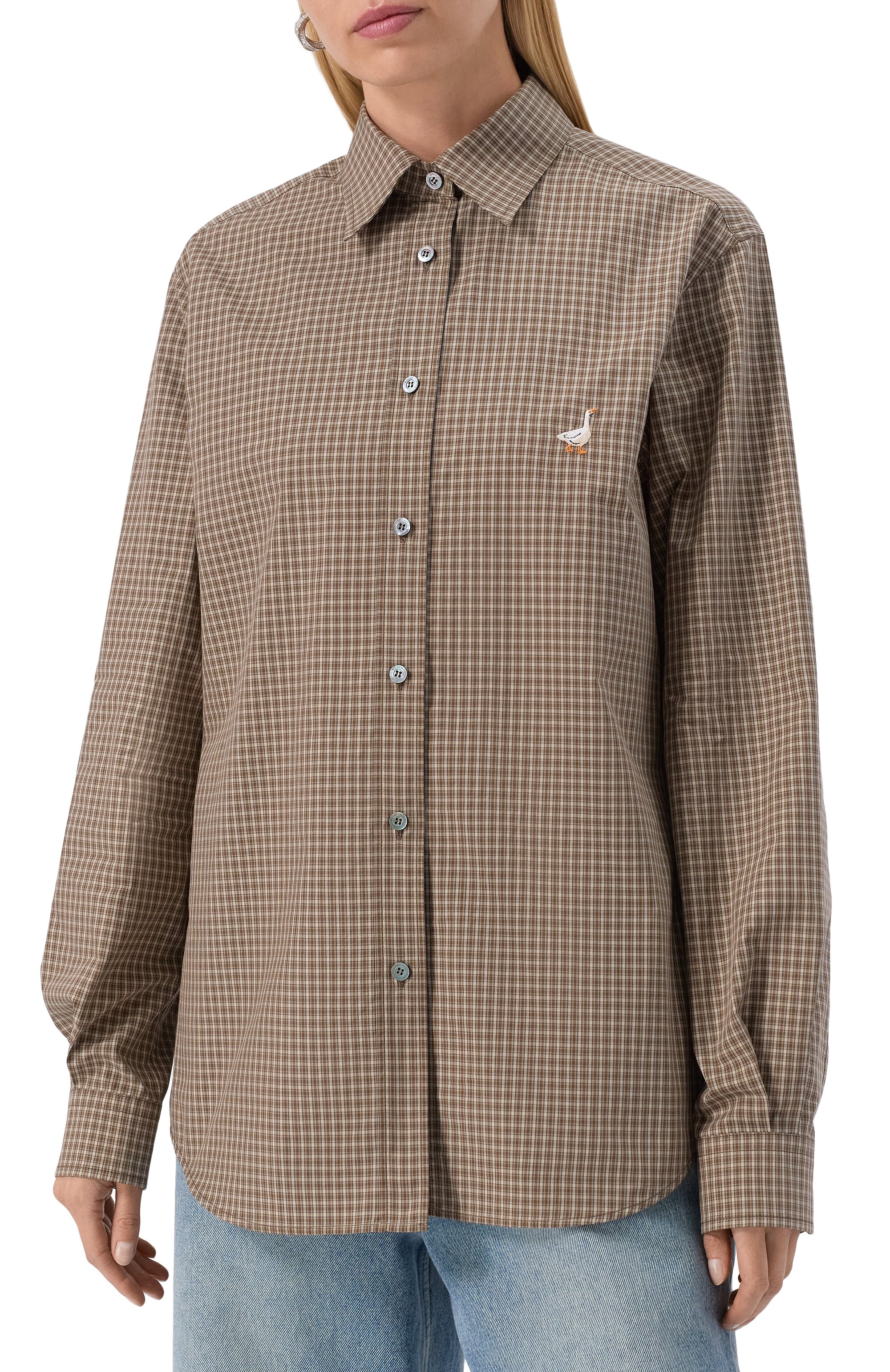 Хлопковая рубашка MOSCHINO, арт. A0227/5548, фото 3